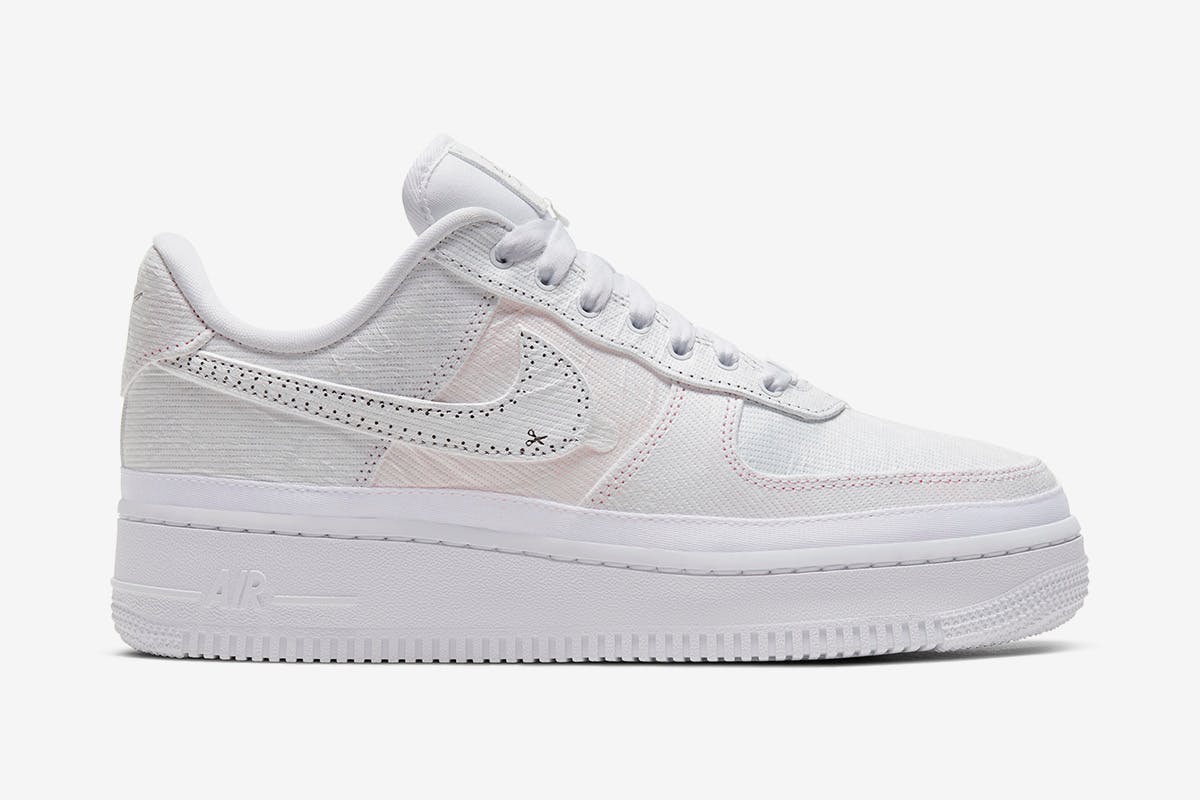 white ripped air force 1